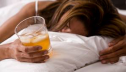 Withdrawal signs caused by alcohol